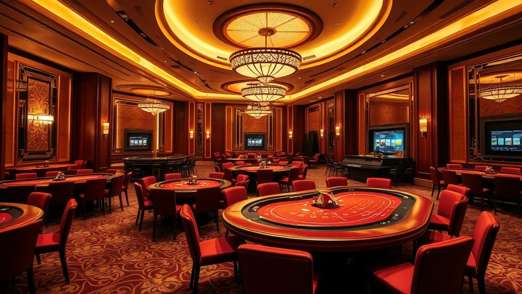 การแจกไพ่บาคาร่าบนโต๊ะหรู