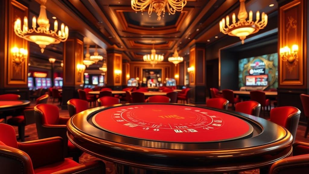 ดีลเลอร์มืออาชีพแจกไพ่บาคาร่าบนโต๊ะคาสิโนสุดหรู