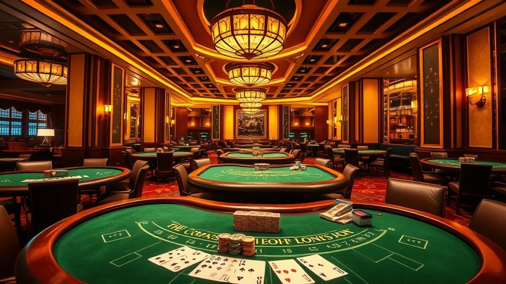 มือวางเดิมพันบนโต๊ะบาคาร่า พร้อมชิปสีทอง