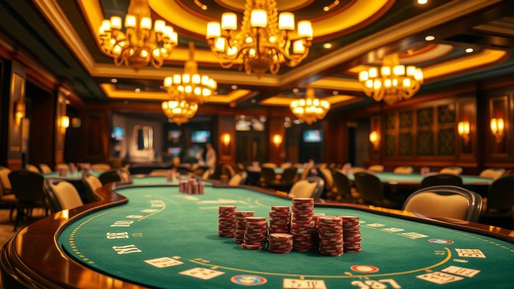 นักพนันมืออาชีพที่ประสบความสำเร็จ ยิ้มอย่างมั่นใจ