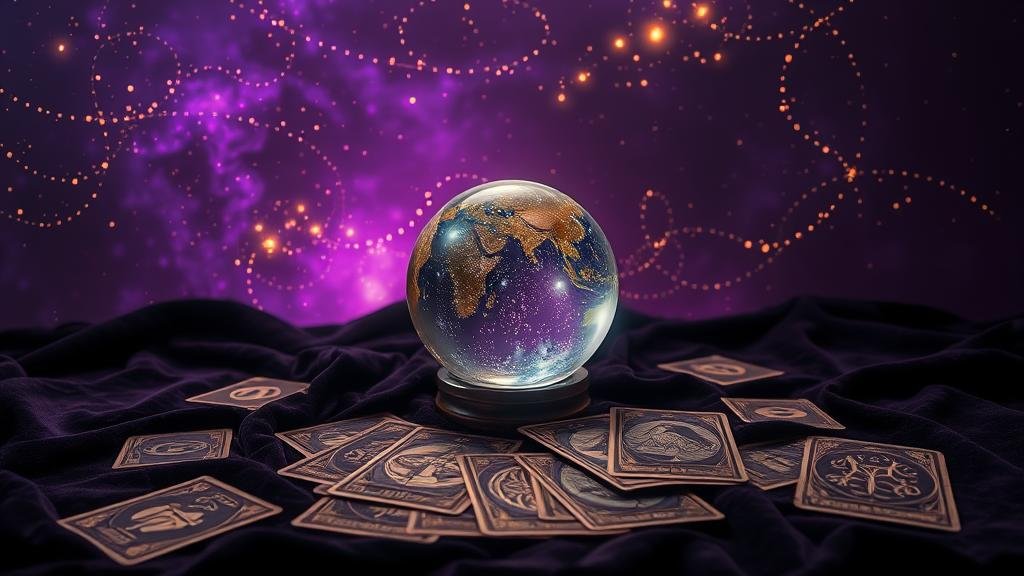 โหราจารย์ผู้เชี่ยวชาญกำลังชี้ไปยังแผนที่ดาวเพื่อบอกเลขเด็ดหวยลาว