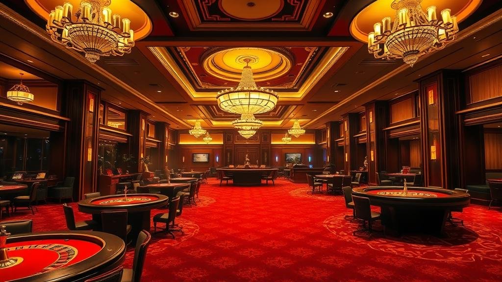 มือถือแสดงแอป True Wallet กับฉากหลังคาสิโน