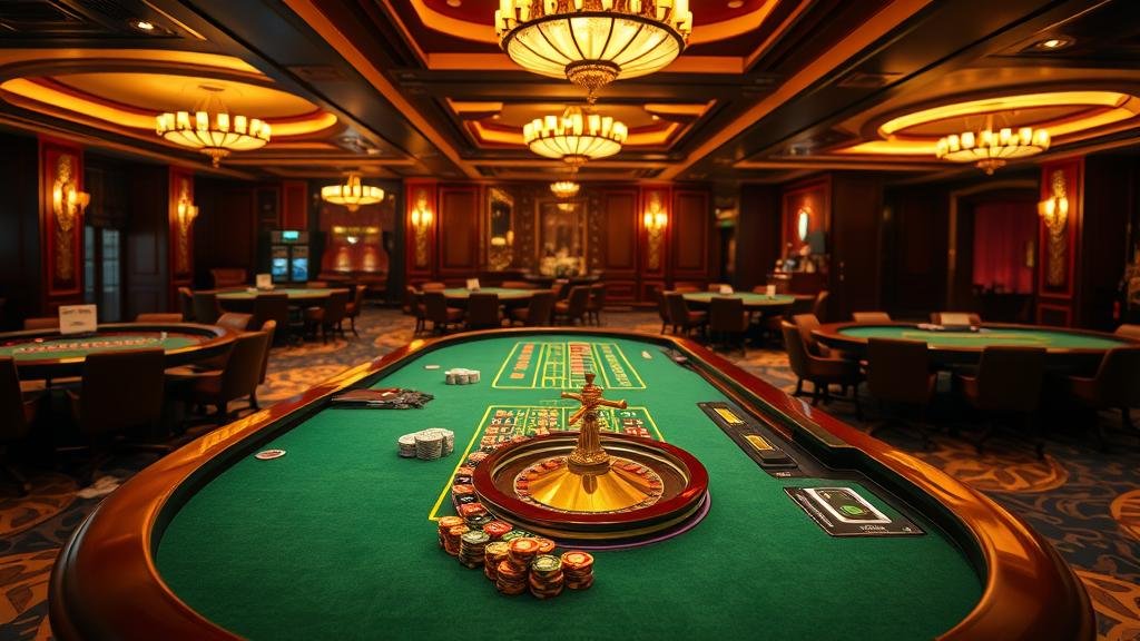 คนเล่นสล็อตออนไลน์และโต๊ะคาสิโน