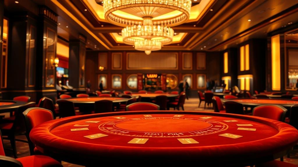 ดีลเลอร์บาคาร่ากำลังจั่วไพ่บนโต๊ะหรู