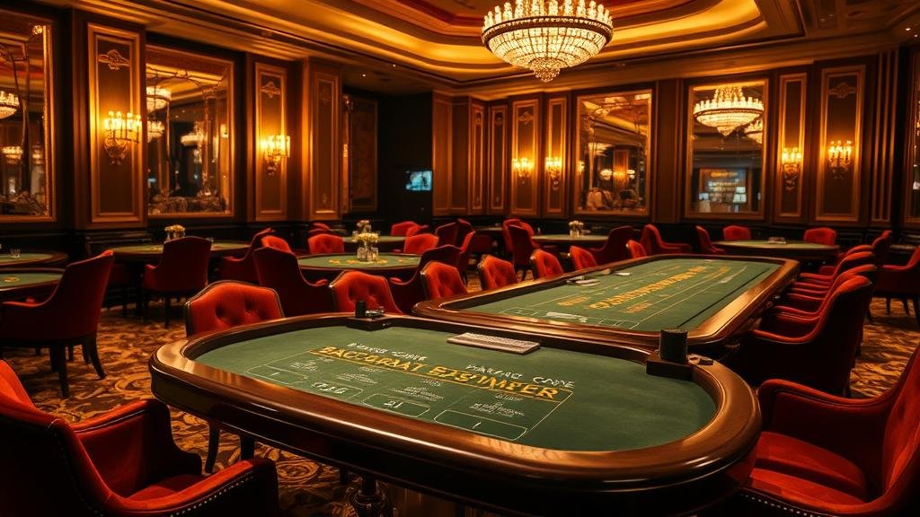 ภาพแสดงเค้าไพ่สามตัดในเกมบาคาร่า