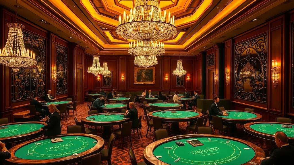 ตารางบาคาร่า วัววัว พร้อมไพ่และชิป แสดงรูปแบบการเดิมพัน