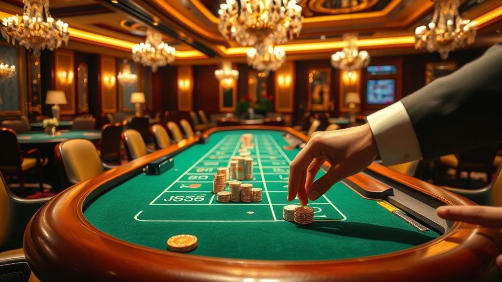 โลโก้และหน้าจอเกมบาคาร่าจากค่ายดัง