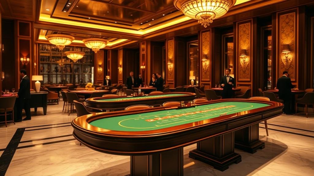 ดีลเลอร์มืออาชีพกำลังเล่นบาคาร่า