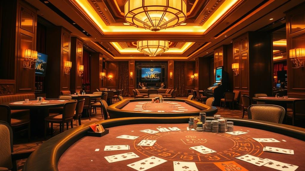 หน้าจอเกมบาคาร่าแสดงเค้าไพ่สายฟ้า