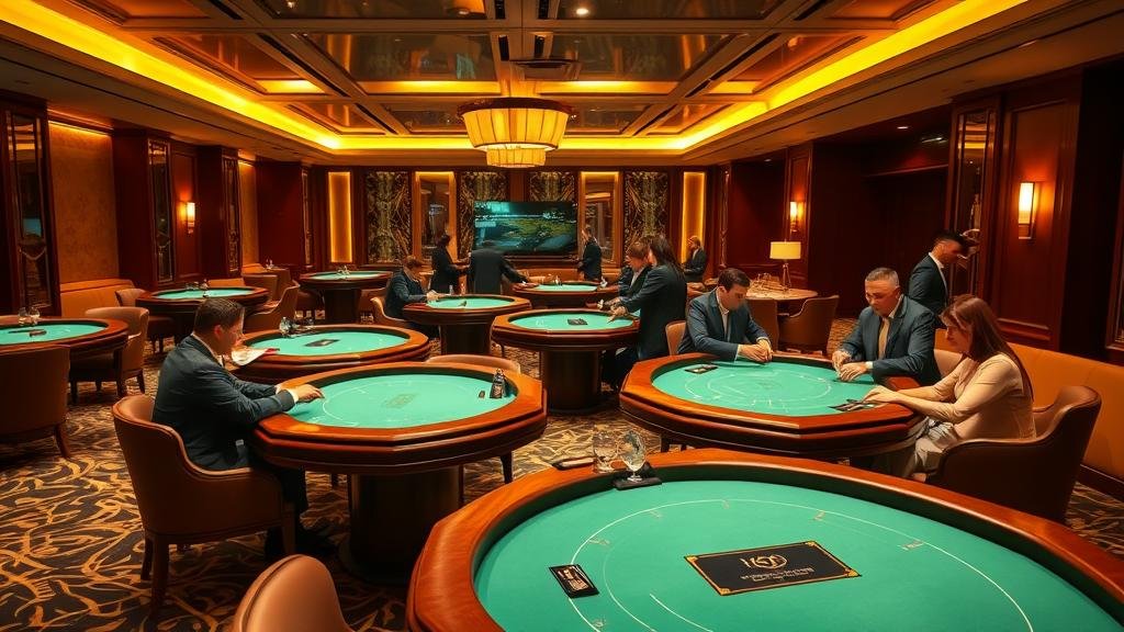 หน้าจอคอมพิวเตอร์แสดงการตั้งค่าเล่นบาคาร่า