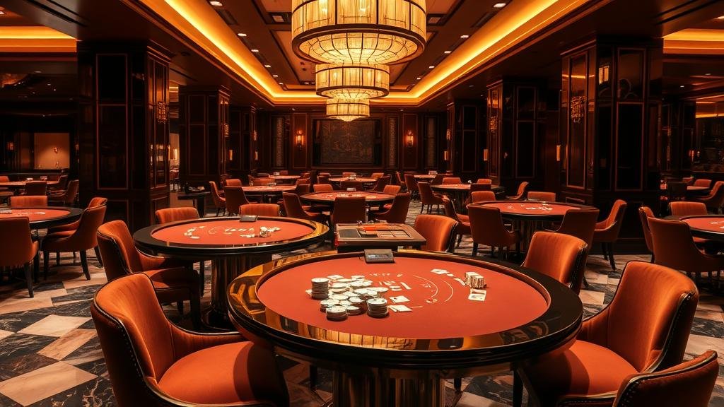 นักพนันมืออาชีพกำลังจัดการชิปและดูบันทึกการเดิมพัน