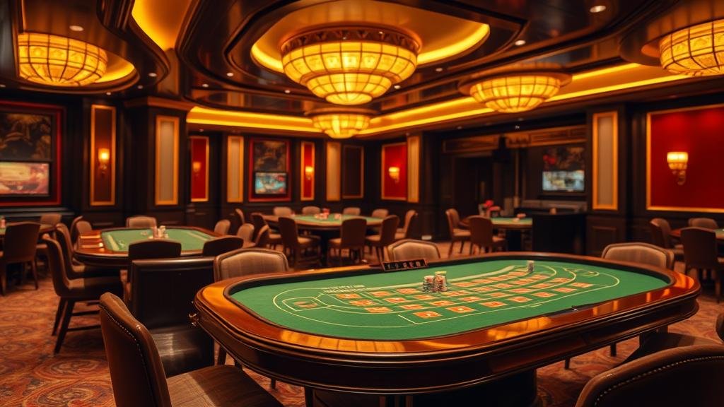 โลโก้และตัวอย่างอินเทอร์เฟซค่ายบาคาร่าชั้นนำบนเดสก์ท็อป