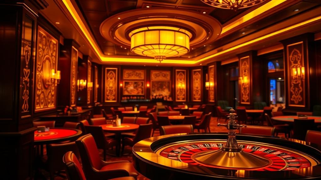 วงล้อรูเล็ตกำลังหมุนพร้อมลูกบอล