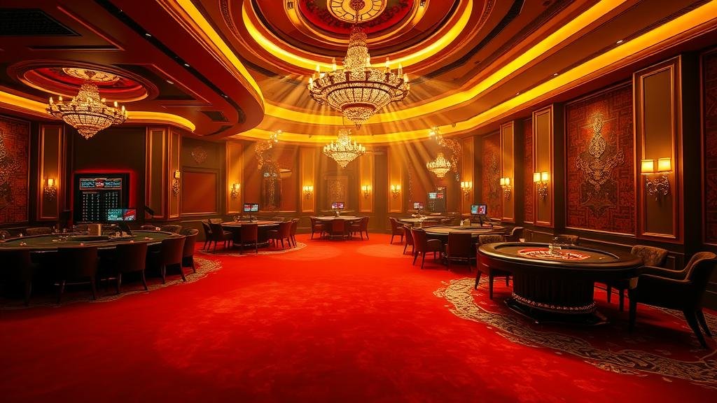 หน้าจอเกมสล็อตธีมอียิปต์ สัญลักษณ์ฟาโรห์และปิรามิด