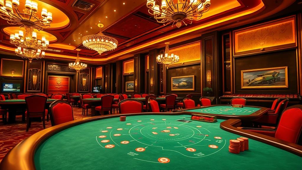 หน้าจอเกมสล็อตแสดงภาพสัญลักษณ์ที่ชนะ พร้อมเอฟเฟกต์แสงสี