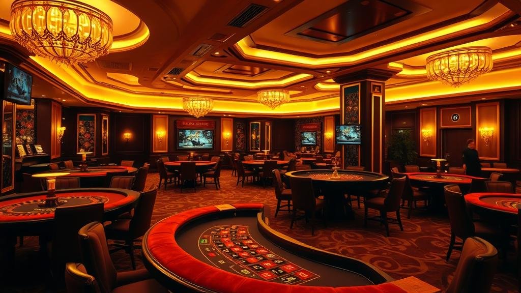 ผู้เล่นกำลังตื่นเต้นกับชัยชนะในเกมสล็อต