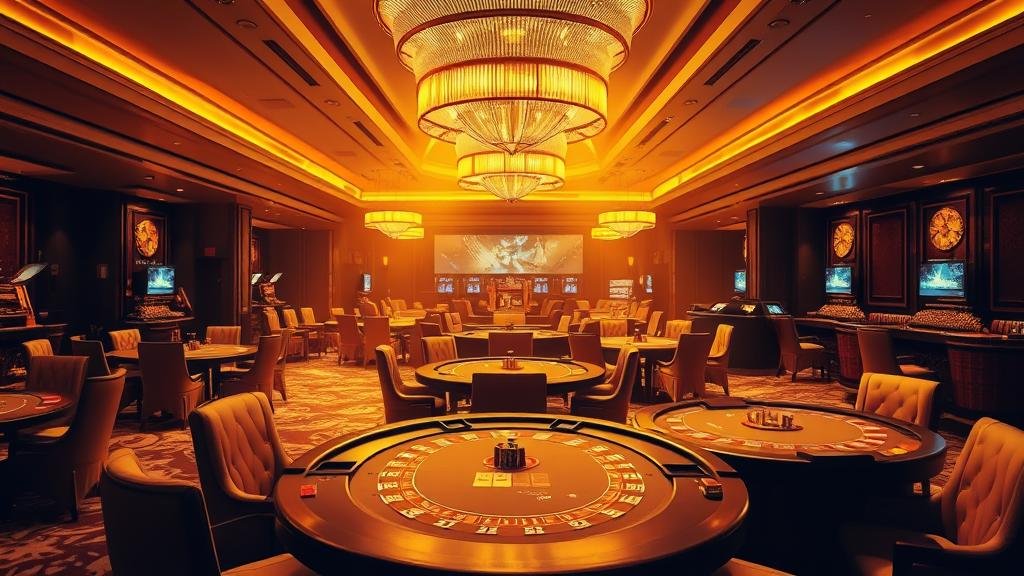 หน้าจอแสดงธีมสล็อตต่างๆ พร้อมปุ่มทดลองเล่น