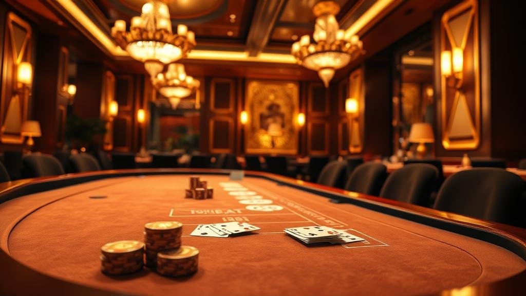 มือวางชิปเดิมพันฝั่งผู้เล่นที่โต๊ะบาคาร่า