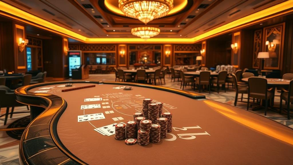 แท็บเล็ตแสดงสถิติบาคาร่าและการวางเดิมพัน