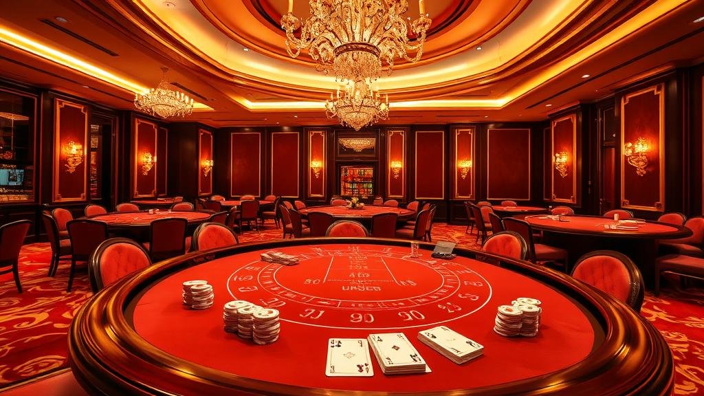 อินเทอร์เฟซเกมบาคาร่าจาก Playtech บนเดสก์ท็อป