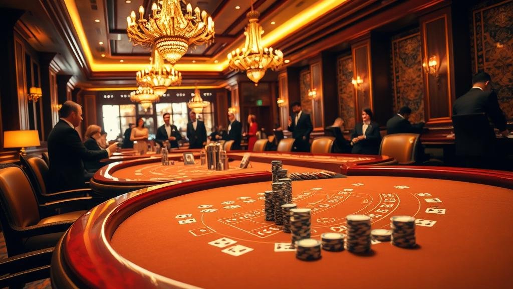 มือผู้เล่นวางเดิมพันบนโต๊ะบาคาร่า