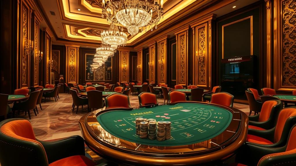 ตารางบาคาร่าพร้อมตัวเลือกการเดิมพันและไพ่ที่กำลังแจก