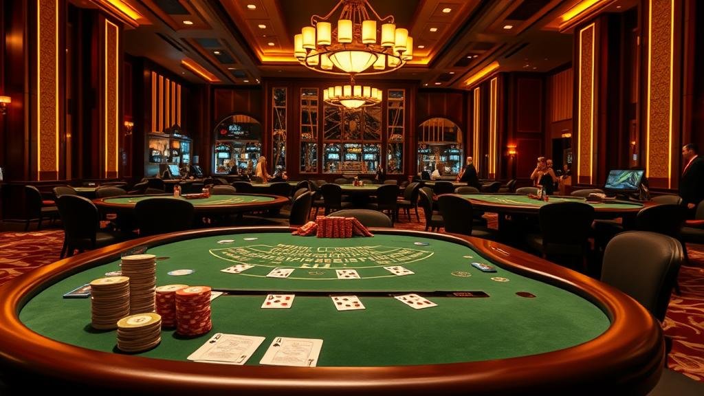 ผู้เล่นฉลองชัยชนะในคาสิโน