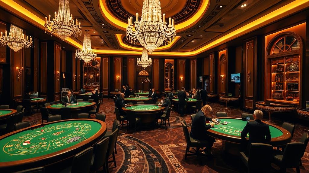 การวางชิปเดิมพันบาคาร่าบนโต๊ะอย่างมีกลยุทธ์