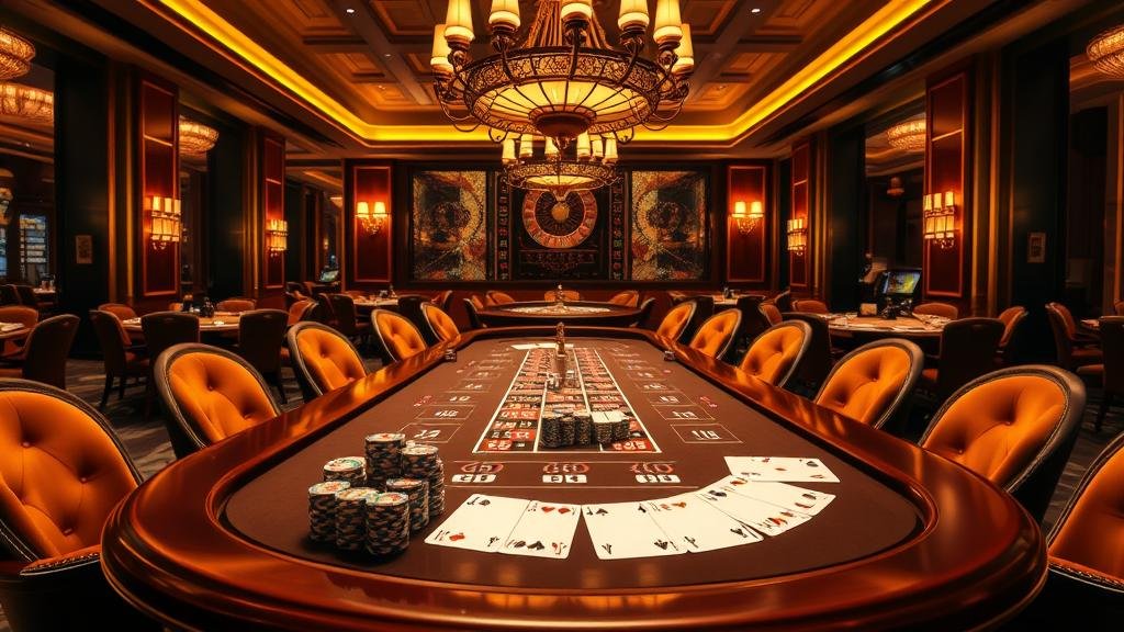 นักพนันมืออาชีพในคาสิโนหรู กำลังเล่นบาคาร่าด้วยงบประมาณสูง