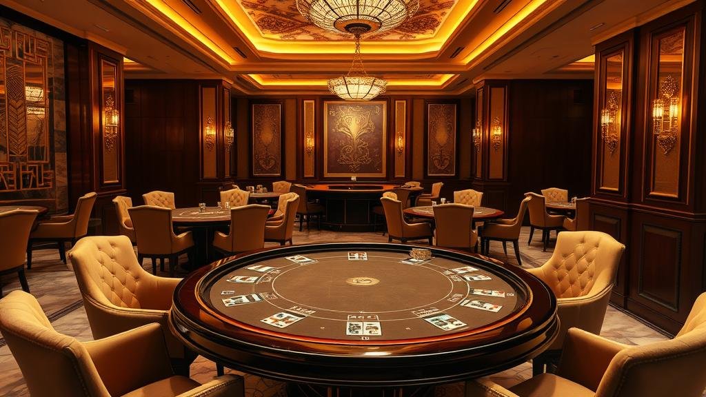 ตารางบาคาร่าพร้อมเค้าไพ่และชิป แสดงการวิเคราะห์เกม