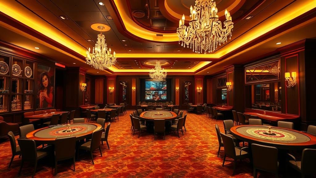 ผู้เล่นกำลังตั้งใจเล่นสล็อตออนไลน์บนหน้าจอ