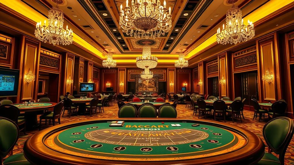 ตารางแสดงอัตราจ่ายบาคาร่าบนหน้าจอเกม