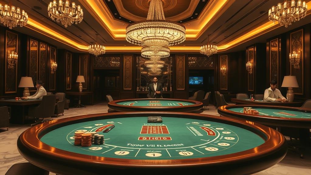 หน้าจอแท็บเล็ตแสดงผลการเล่นบาคาร่า AE พร้อมสถิติและตัวเลือกการเดิมพัน