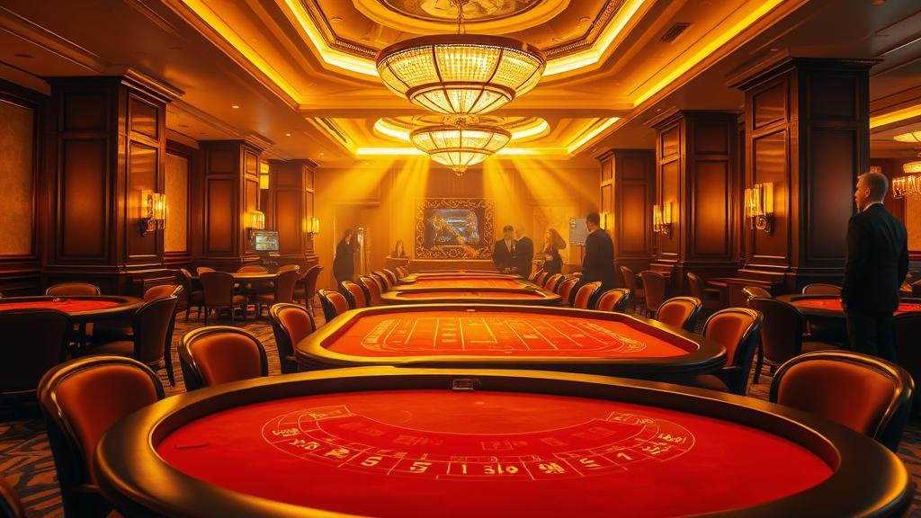 ภาพการวางชิปเดิมพันอย่างมีกลยุทธ์ในเกมบาคาร่า