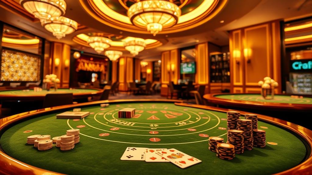 การเล่นบาคาร่าสดพร้อมชิปและไพ่