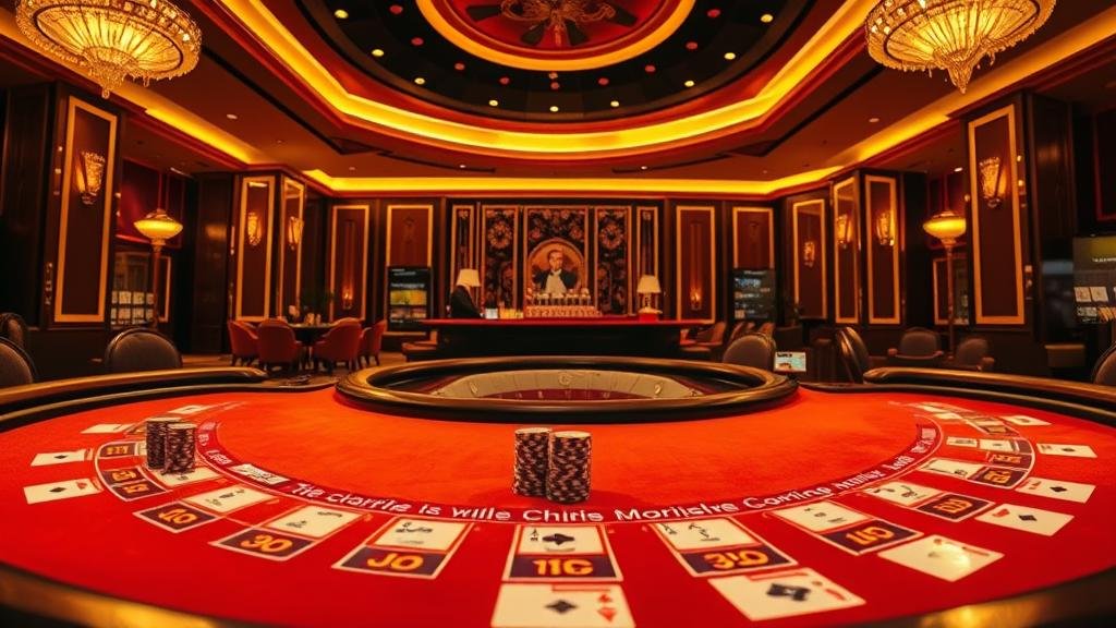 หน้าจอเล่นบาคาร่าออนไลน์ แสดงการวางเดิมพันและดีลเลอร์สด