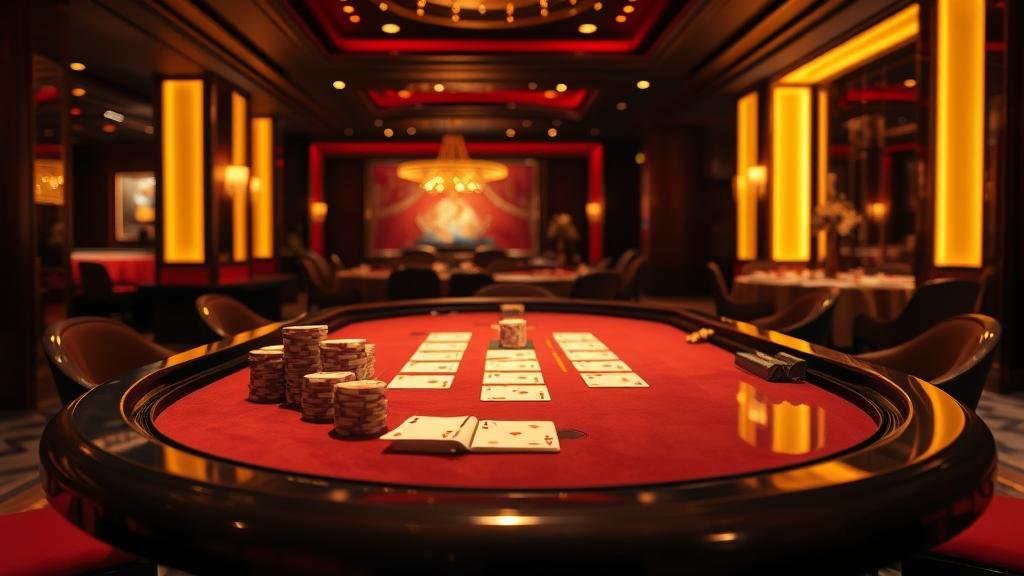 หน้าจอเกมบาคาร่าบนแท็บเล็ต