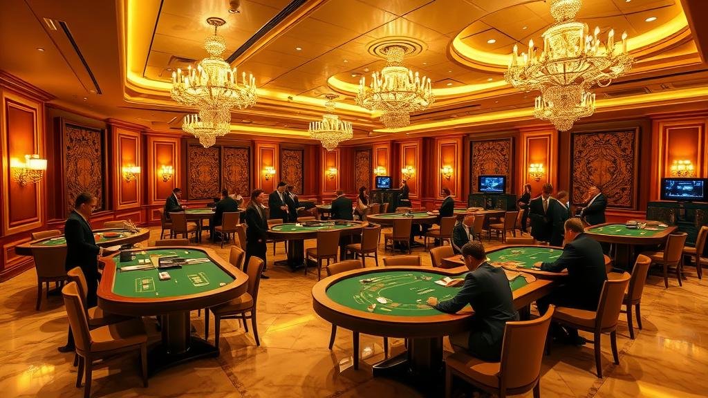 การวางเดิมพันด้วยชิปในเกมบาคาร่า