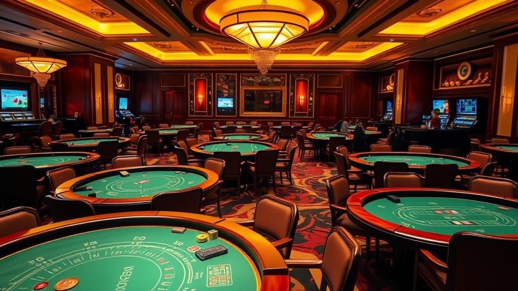 ภาพการจัดการเงินทุนและชิปคาสิโนในเกมบาคาร่า