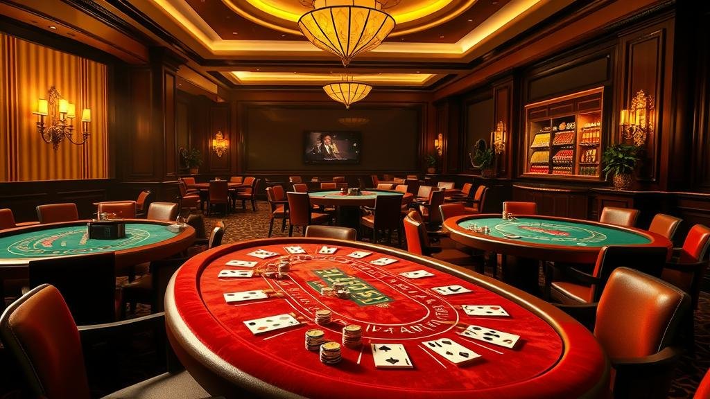 การวางชิปเดิมพันบนโต๊ะบาคาร่า