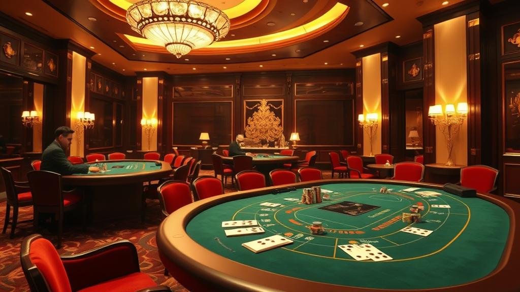 ตารางแสดงเค้าไพ่บาคาร่า รูปแบบมังกรและปิงปอง พร้อมมือที่กำลังวางเดิมพัน