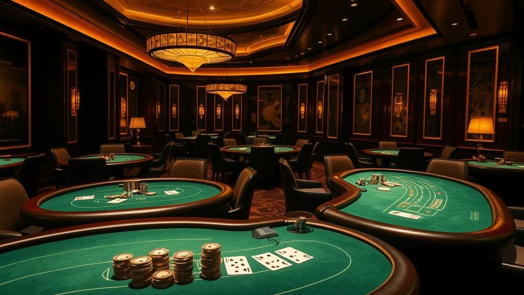 การแสดงผลเค้าไพ่บาคาร่าบนแท็บเล็ต