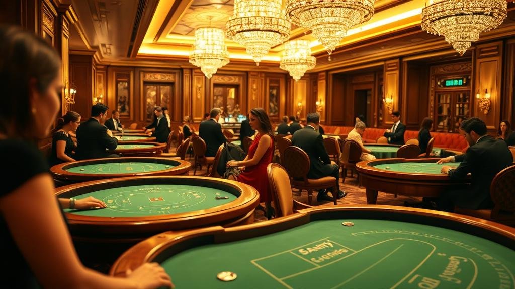 ดีลเลอร์บาคาร่ามืออาชีพกำลังแจกไพ่