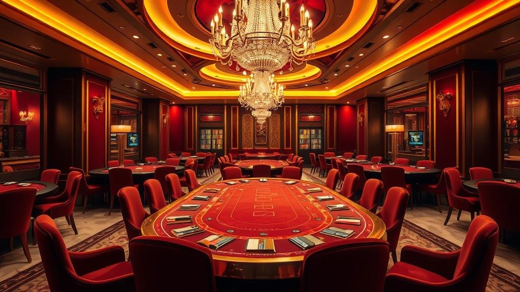 ภาพดีลเลอร์บาคาร่ามืออาชีพในคาสิโนหรู