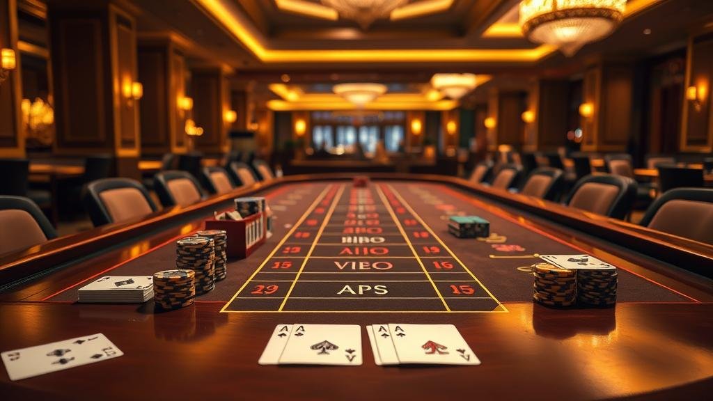 มือผู้เล่นวางชิปบนโต๊ะบาคาร่า