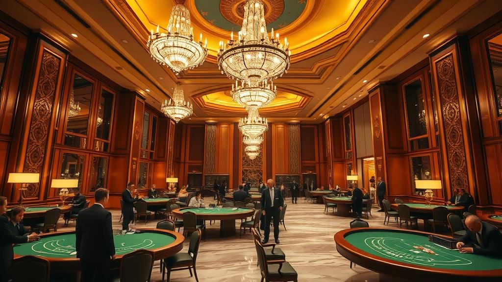 บรรยากาศการเล่นบาคาร่าระดับมืออาชีพ