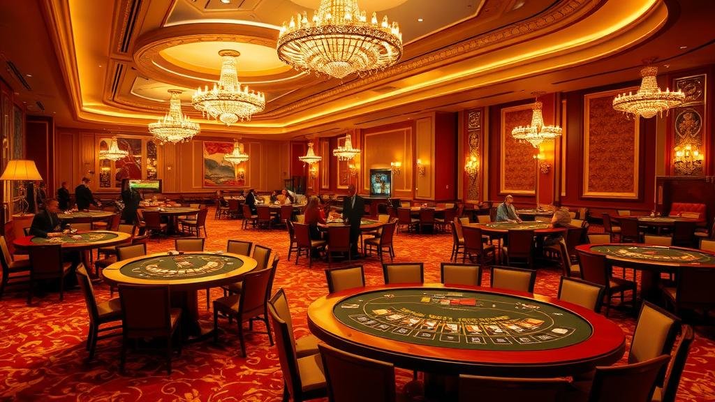 นักพนันมืออาชีพกำลังเล่นบาคาร่าหลายโต๊ะพร้อมกัน