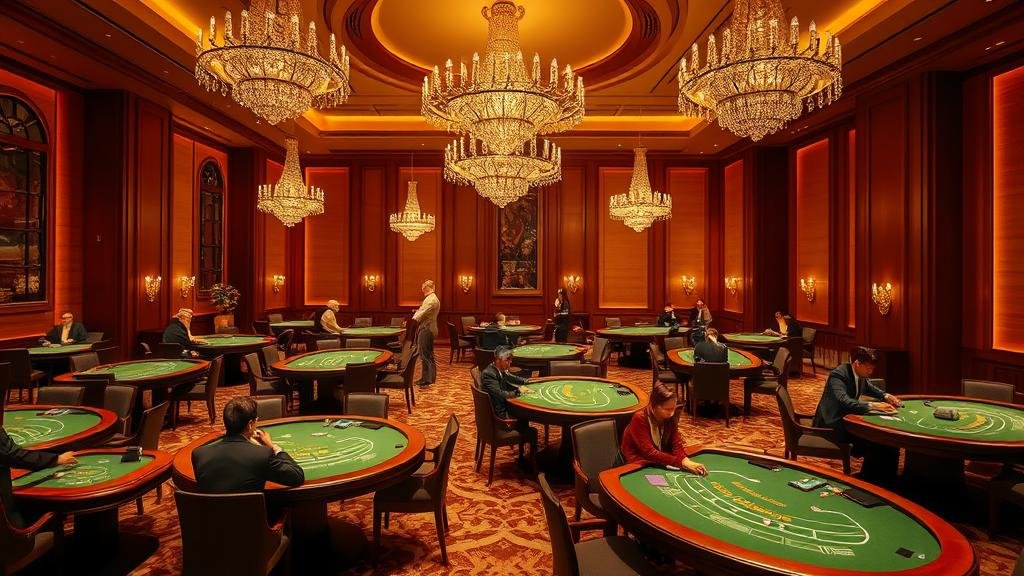 ดีลเลอร์สาวสวยกำลังแจกไพ่บาคาร่าในค่าย AE