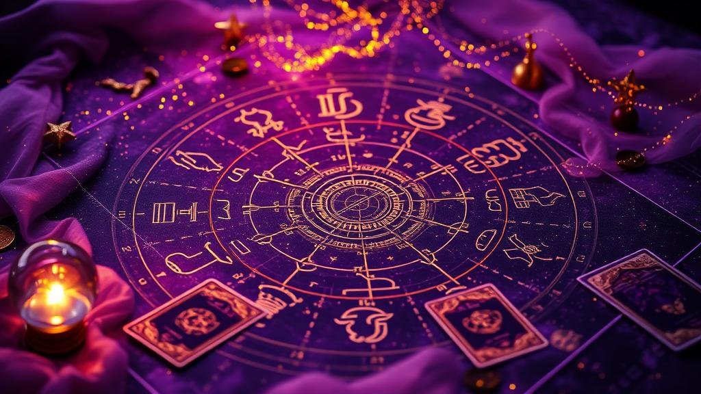 ลูกแก้วทำนายพร้อมกราฟสถิติและแผนผังดาว