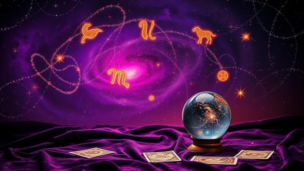 แผนที่โหราศาสตร์โบราณพร้อมตัวเลขนำโชค